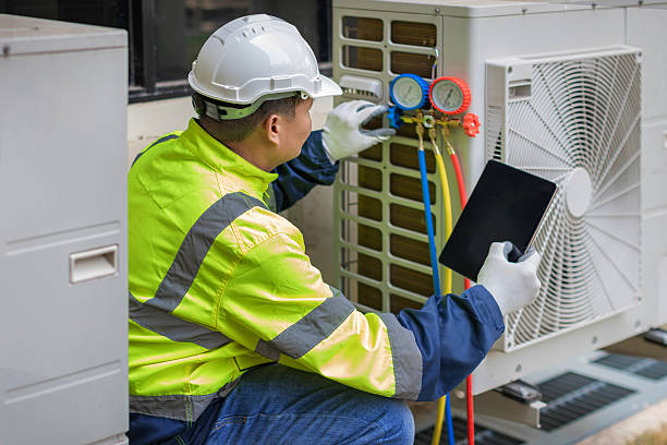 Professional Ductwork Repair technician working in Morrisville, NY